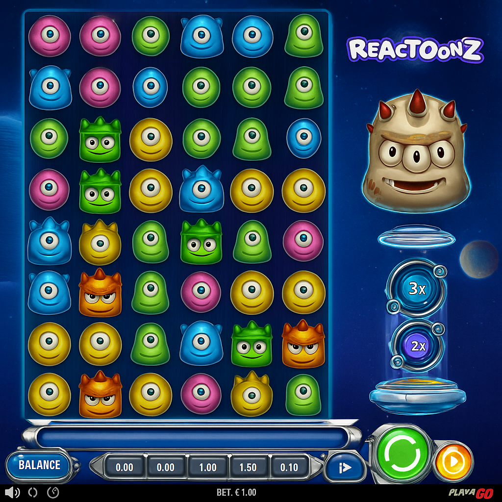 WoopWin - Reactoonz Slot Game - Play'n GO Casino Game
